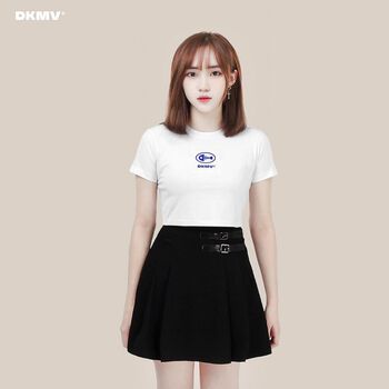 Áo croptop ôm tay ngắn màu trắng Dont Kill My Vibe | White Basic Croptop