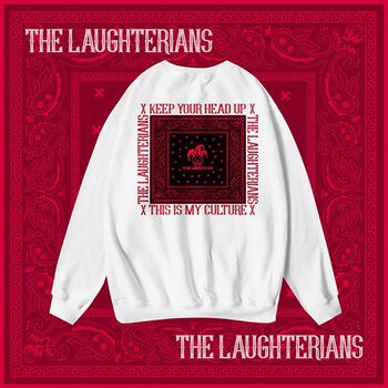 [RED VERSION] LAUGHTERIAN PATTERN - SWEATER NỈ DA CÁ
