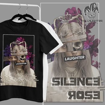 The Laughter - Áo Phông Silence Rose T Shirt - 100% Cotton