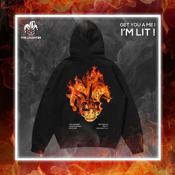 The Laughter - HOODIE FIRE - Áo MŨ NỈ DA CÁ