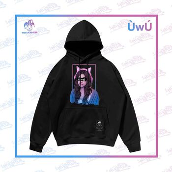 The Laughter - UwU Áo �MŨ HOODIE - NỈ DA CÁ