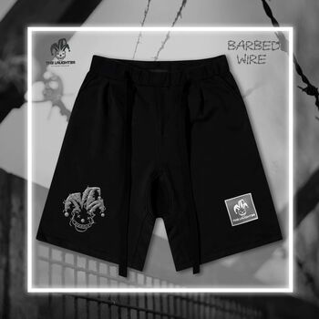 [The Laughter] BARBED WIRE Shorts - Quần Short Đũng Thụng Hip Hop