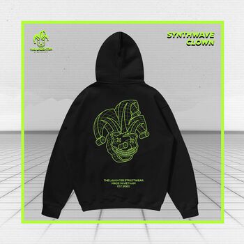 The Laughter - HOODIE �SYNTHWAVE - Áo MŨ NỈ DA CÁ
