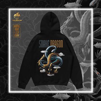 The Laughter - RỒNG RẮN LÊN MÂY HOODIE- NỈ DA CÁ