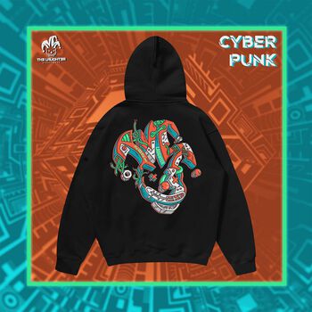 The Laughter - �CyberPunk Áo MŨ HOODIE - NỈ DA CÁ