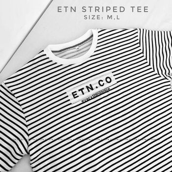 Áo Phông Kẻ Ngang Dáng Rộng - HIDEN ETN Striped