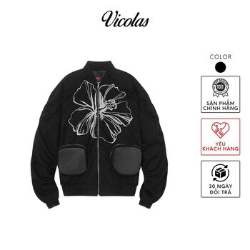 Áo khoác bomber nam túi hộp cá tính V VICOLAS BOMBER JACKET