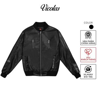 Áo khoác da unisex highway bomber HIGHWAY LEATHER BOMBER JACKET