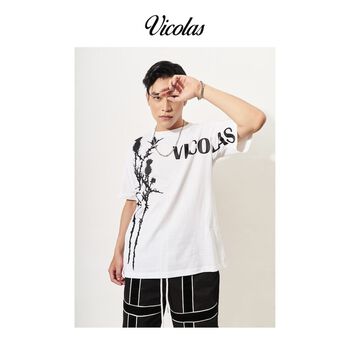Áo thun nam hoạ tiết cây Kế Sữa V VICOLAS KẾ SỮA TEE