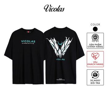 Áo thun Unisex vải co giãn 4 chiều Cotton POISON V VICOLAS TSHIRT