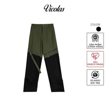 Quần khaki pants phối màu xanh đen V VICOLAS DARK FOREST PANTS