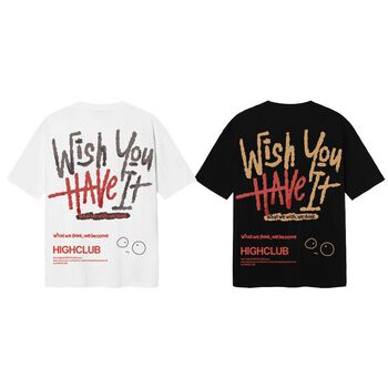 Áo Thun GRAFFITI Tay Lỡ Unisex Nam/Nữ Đen/Trắng Cổ Tròn HIGHCLUB Brand Chính Hãng