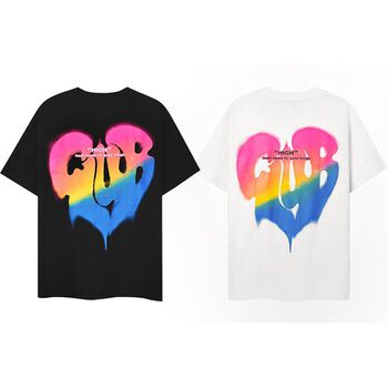 Áo Thun HEARTBEAT Tay Lỡ Unisex Nam/Nữ Đen/Trắng Cổ Tròn - HIGHCLUB Brand Chính Hãng