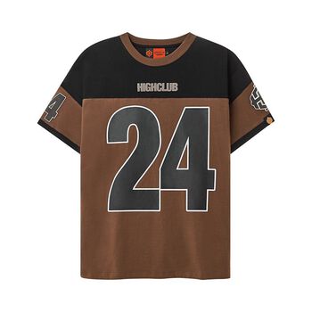 Áo Thun 24 Tay Lỡ Unisex Nam/Nữ Nâu Cổ Tròn - HIGHCLUB Brand Chính Hãng