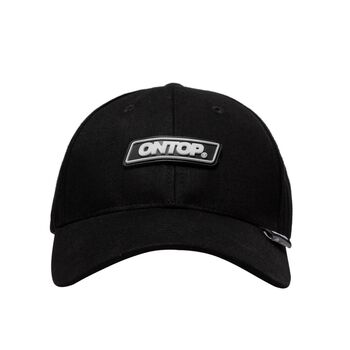 Mũ lưỡi trai nam đẹp màu đen trơn local brand ONTOP - Rubber Tag Cap