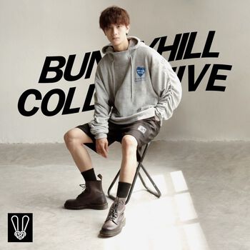 Áo Hoodie Unisex Xám Tay Rút BunnyHill LAL02