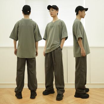 Áo Thun Tay Ráp Cổ Tim Unisex BunnyHill SSBR01