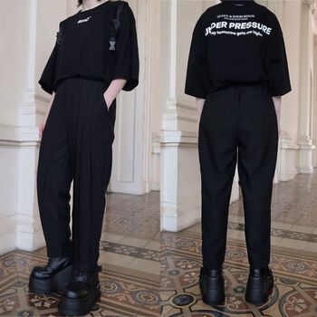 Quần Tây Đen Xếp Ly Ống Rộng BunnyHill SSLAL06