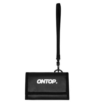 Ví da nam mini local brand ONTOP New Logo màu đen
