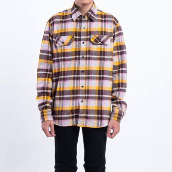 Áo sơ mi Flannel caro cao cấp | Yellow Flannel Shirts