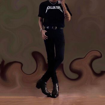 Áo Thun đen Basic Metallica Signature nhập khẩu