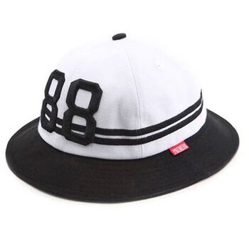 [outlet] Nón xô 2LINE88 white/black P482