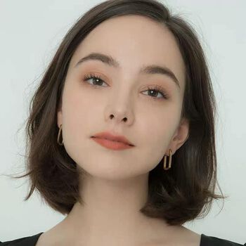 Bông tai chữ nhật cá tính S925