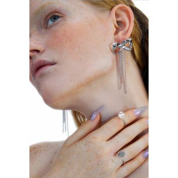 Bông tai thiết kế kiểu dáng Nơ