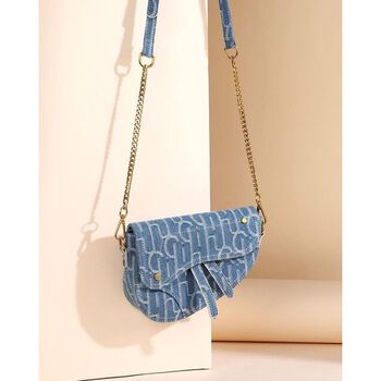 túi xách vải jean kiểu dáng yên ngựa