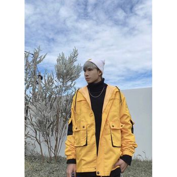 Áo khoác dù Kaki Black Yellow - SAIGONZUP