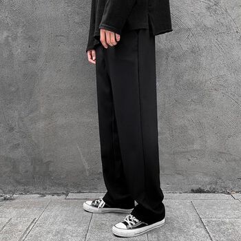 Quần âu ống suông lưng thun BLACK TROUSER - SAIGONZUP