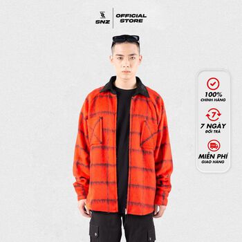 Áo sơ mi nam dạ đỏ phong cách SNAZZY FLANNEL