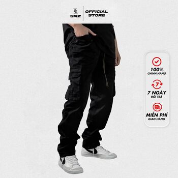 Quần kaki nam ống rộng dáng suông phong cách SNAZZY CARGO PANTS