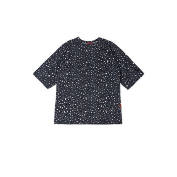 Áo ZOMBIE® Leopard Oversized Tee In Darkgrey