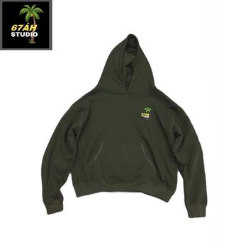 Green SS22 hoodie - áo phom Boxy