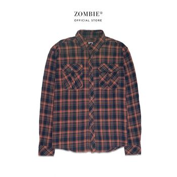 Áo ZOMBIE® Plaid In B/Orange