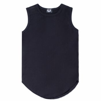 Áo ZOMBIE® Tanktop Longtee In Black