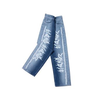 Quần Ripped ZOMBIE® Printed Straight Fit Jeans