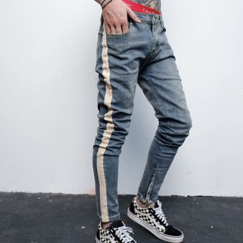 Quần ZOMBIE® Stripes Zips Jeans