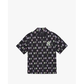 MLB - Áo sơ mi phom suông ngắn tay Monogram