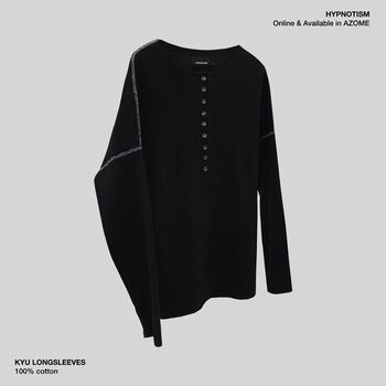 Áo tay dài KYU màu đen