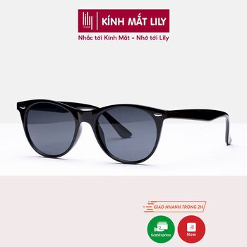 Kính râm nam nữ Lilyeyewear mắt tròn nhựa cao cấp thiết kế phong cách thời trang Hàn Quốc R0003