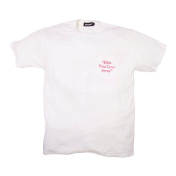 HIDE YOUR LOVE POCKET T – SHIRTS