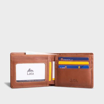 Ví da nam Lata LVN69B màu bò