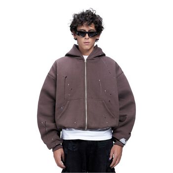 BEUTER® MOCHA ZIP HOODIE - ONYX