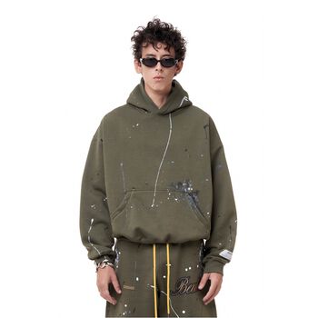BEUTER® OLIVE BOXY HOODIE - ONYX