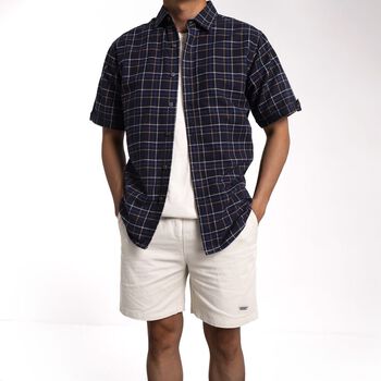 Áo Sơmi Tay Ngắn Relaxed-Fit Caro