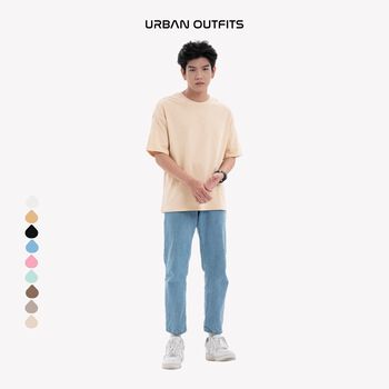 Áo Thun Nam Tay Lỡ Form Rộng URBAN OUTFITS  ATO100 Local Brand Trơn Chất Vải Compact Cotton 250GSM dầy dặn nhiều màu