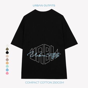 Áo Thun Tay Lỡ Form Rộng URBAN OUTFITS  ATO111 Local Brand In HÌNH KHỐI URBN ver 2.0 Chất Vải 100% Compact Cotton 250GSM