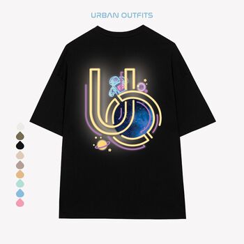 Áo Thun Tay Lỡ Nam Nữ Form Rộng URBAN OUTFITS ATO12 In Galaxy UO Cotton 4 Chiều Local Brand Compact Cotton 250GSM